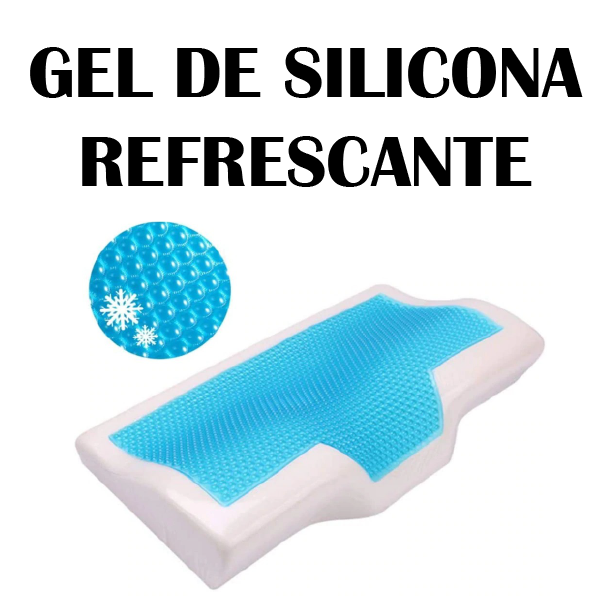 "Silicone Gel Memory Foam" Almohada anti eczema para mejorar el sueño